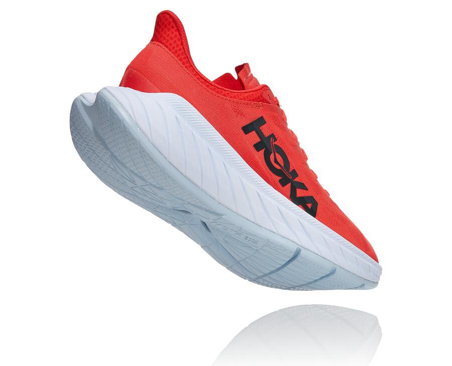 Hoka One One Løbesko Herre - Carbon X 2 - Rød/Hvide - 986431LCQ